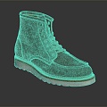 Modern Boots Medium Boots Leather Boots 3d model