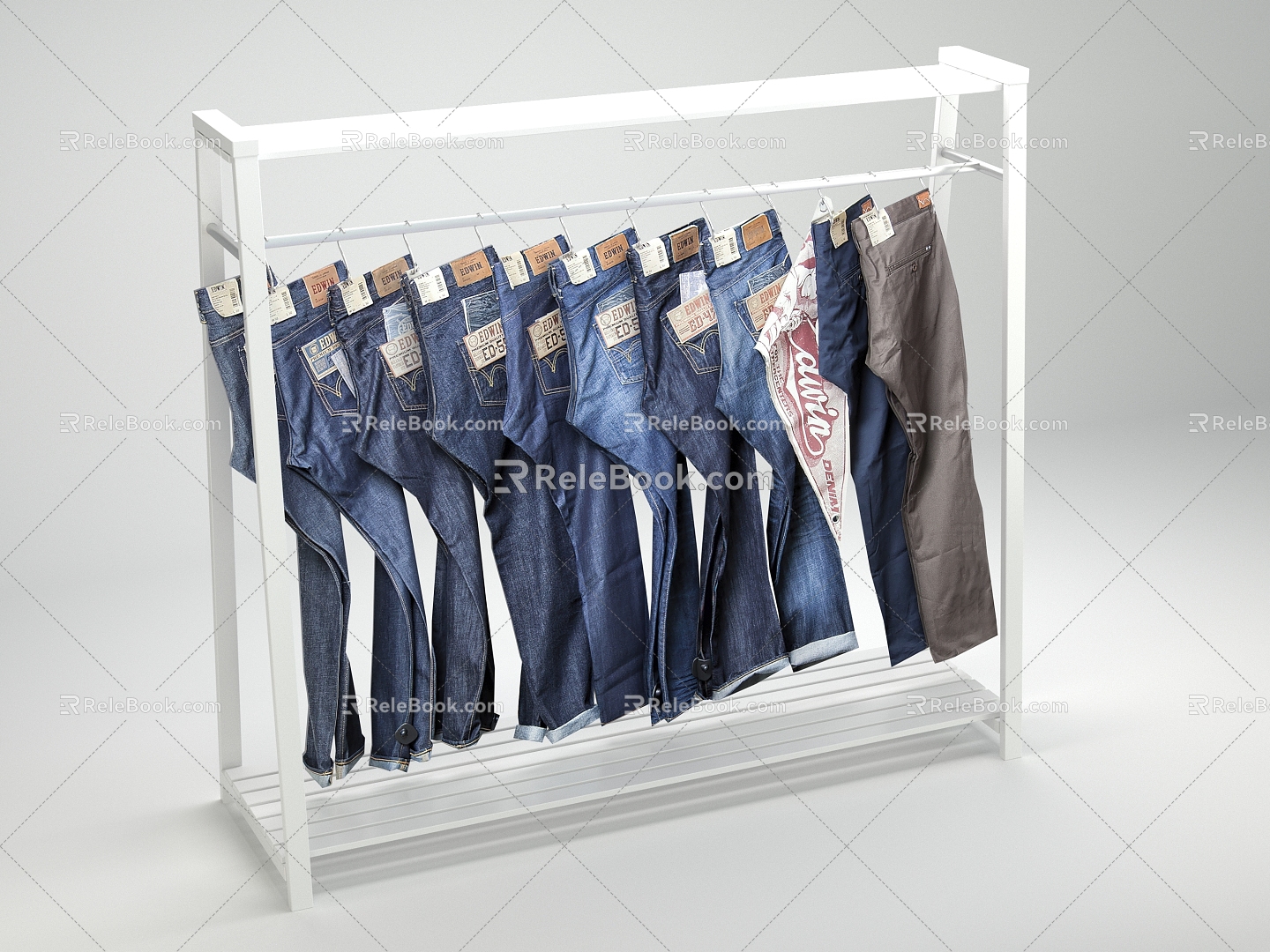 Modern Jeans 3d model