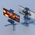 Adjustable Dual Monitor Stands With Ergonomic Design And Sturdy Base For Home Office