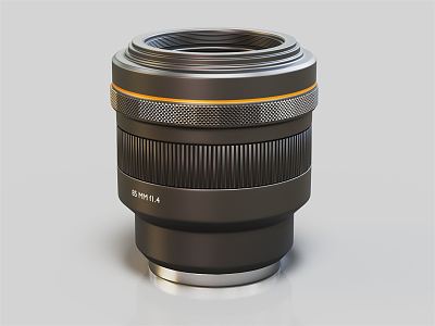 modern lens camera lens 3d model