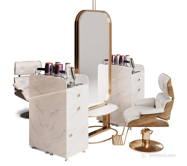 Luxury Modern Massage Chair With Premium Leather And Gold Accents For Comfortable Relaxation 3d model 