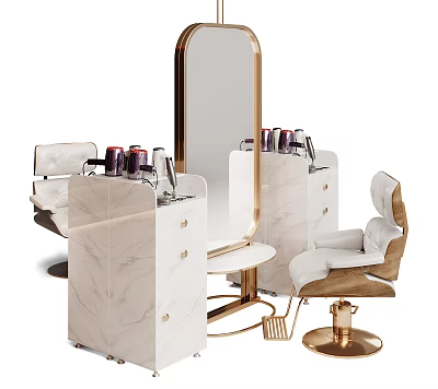 Luxury Modern Massage Chair With Premium Leather And Gold Accents For Comfortable Relaxation 3d model