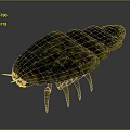 Ancient Trilobite Prehistoric Marine Arthropod With Segmented Body Spotted Exoskeleton And Multiple Legs