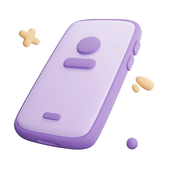 Modern cartoon mobile phone anime mobile phone Icon 3d model