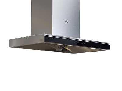 Range hood gas stove 3d model