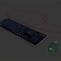 Full Size Wired Gaming Keyboard And Mouse With RGB Backlight And Ergonomic Design