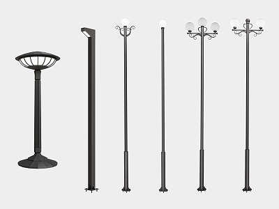 Modern street lamp landscape lamp outdoor lamp high pole lamp model