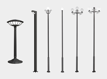 Modern street lamp landscape lamp outdoor lamp high pole lamp 3d model