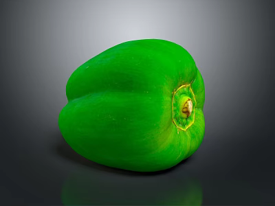 Fresh Green Bell Pepper Nutritious Healthy Vegetable Great For Salads And Cooking 3d model