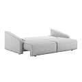Modern Beige Fabric Two Seater Sofa With Modular Convertible Design For Living Room