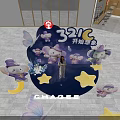 Chagee 321℃ Imagination Photo Check In Spot With Purple Elephants And Butterfly Wings