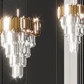 Crystal chandelier 3d model