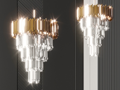 Crystal chandelier 3d model