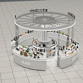 High-end Perfume Counter Women's Products Counter Shopping Mall Showroom 3d model