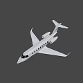 Modern White Jet Airliner with Sleek Fuselage Multiple Windows and Jet Engines