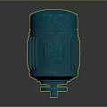 Blue Industrial Electric Motor With Durable Housing And Stable Base