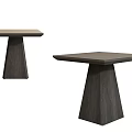 Modern Square Dining Tables With Dark Wooden Base And Contemporary Design