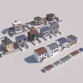 Various Residential Architectural Designs and Exterior Styles of Rural Self-built Houses