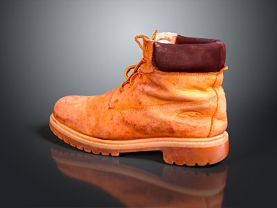 Cotton Shoes Warm Shoes Cold-proof Shoes 3d model