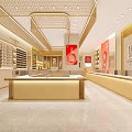 Luxury Jewelry Store Interior With Elegant Display Cases And Warm Lighting For Jewelry