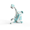 Blue And White Mobile Medical Device With Adjustable Headrest For Patient Care