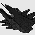 LEGO toy building blocks spaceship fighter 3d model