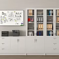 Modern File Cabinet Office File Cabinet Locker Printer 3d model