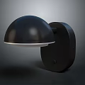 Modern Black Hemispherical Wall Light Lighting Combination For Home Interior Decor 3d model