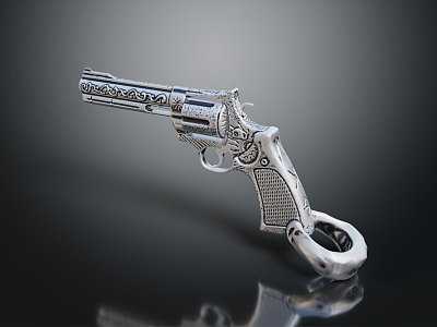 revolver pendant gemstone pendant diamond pendant 3d model