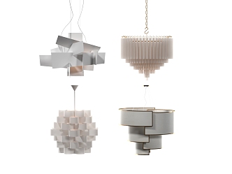 Pendant lamp combination 3d model