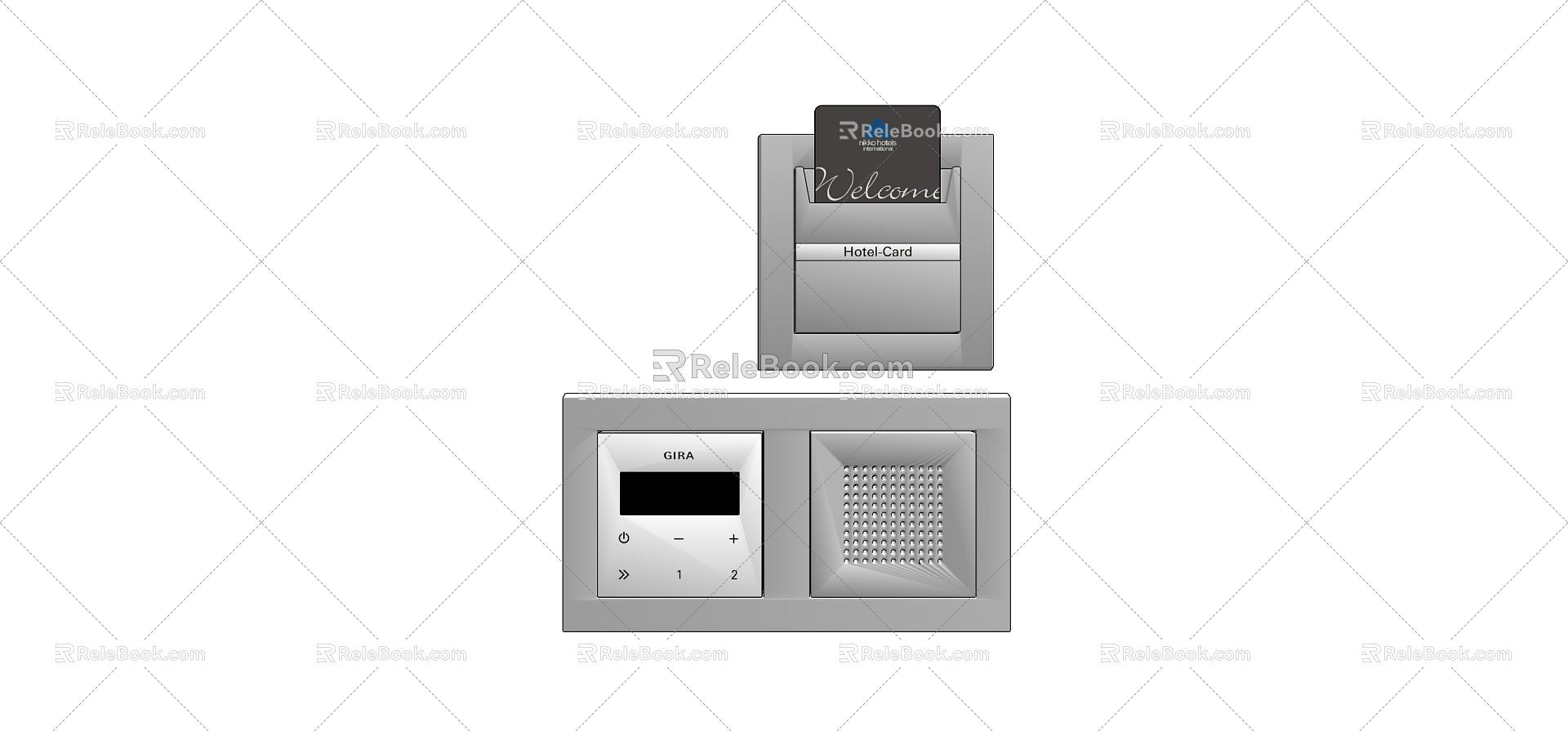 Switch socket panel combination model