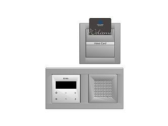 Switch socket panel combination 3d model