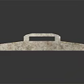 Stylish Metal Frame Tray With Marble Surface And Handle For Home Decor