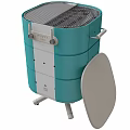 Colorful Modern Kitchen Storage Trolley With Wheels And Multiple Drawers