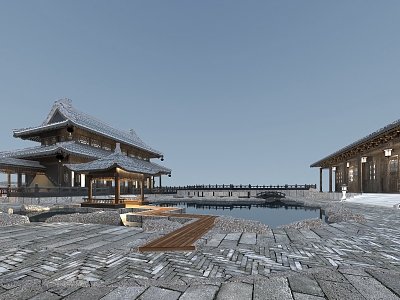 Ancient Chinese Courtyard 3d model