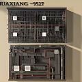 TPHUAXIANG 9527 Pipes Structured Layout with White Components and Double Sections Design