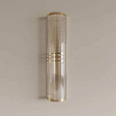 Elegant Modern Wall Lamp With Crystal Design And Metal Frame For Interior Decoration 3d model