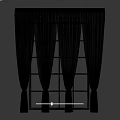 Elegant Beige Linen Curtains With Layered Sheer Design For Window Decoration