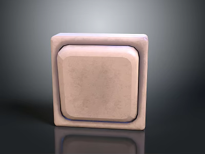 Modern Electronic Device Panel With Square Design And Smooth Light Surface 3d model