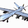 Modern Military Fighter Jet With Maintenance Crew And Ground Equipment