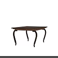 Simple Wooden Desk With Square Plank Top And Metal Legs Design