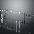Various Outdoor Lighting Furniture Pieces With Different Design Styles And Shapes
