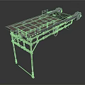 Industrial Conveyor Workbench With Metal Frame Flat Surface And Roller Components