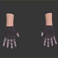 Innovative Bionic Hands Design With Black Glove Metallic Fingers And Lifelike Skin Wrist