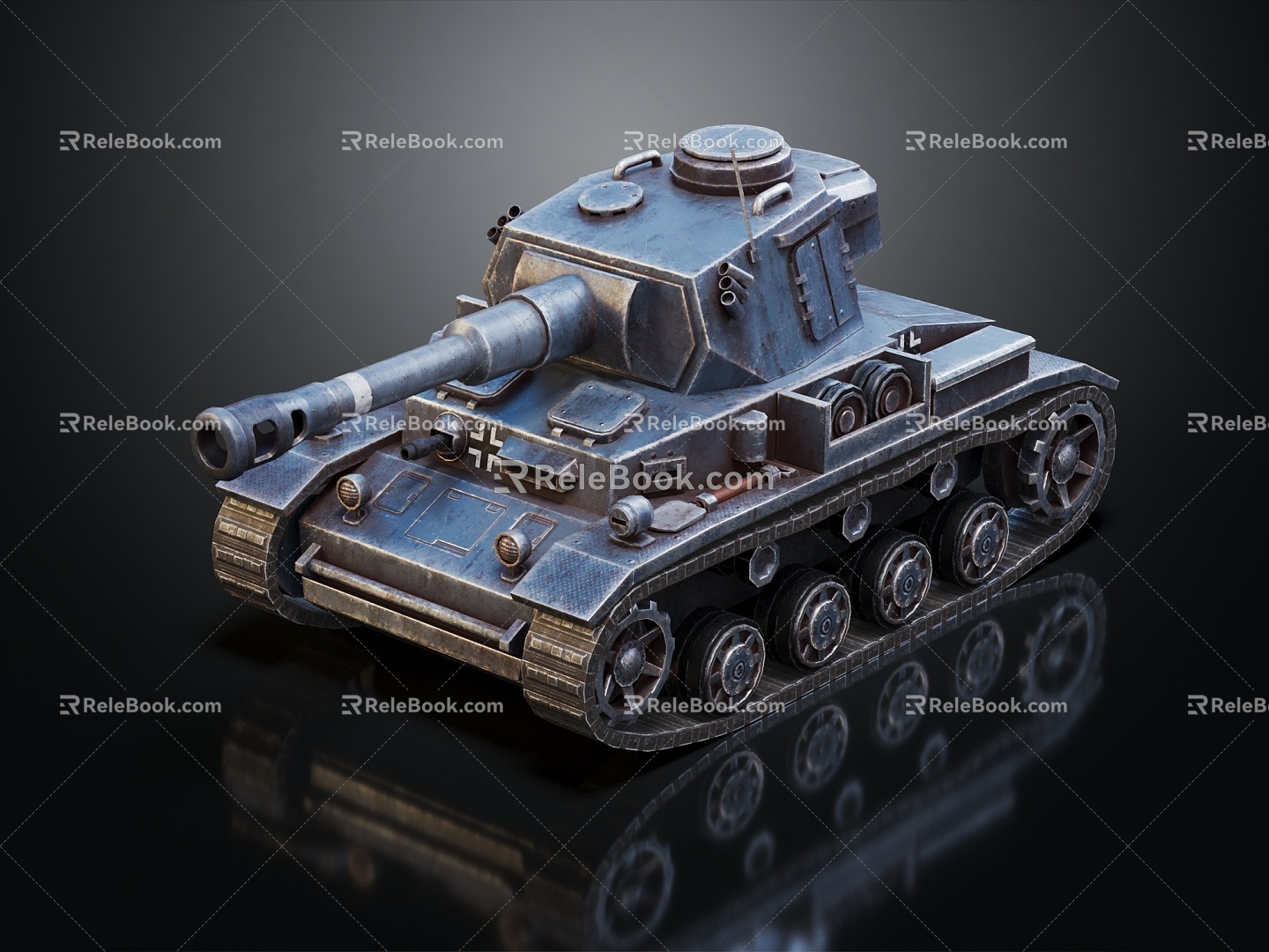 Industrial LOFT Tank World War II Tank World War I Tank Heavy Tank 3d model