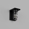 Outdoor Wall Light with Black Finish and Clear Glass Shade for Exterior Use