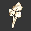 Golden Decorative Brooch With Intricate Floral Design For Fashion Clothing Accessory