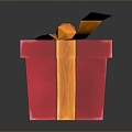 Gift Box Ribbon Box Birthday Gift Packaging Box Gift 3d model