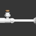 Durable Hardware Tools Plumbing Connector White with Red Fittings for Pipe Installation