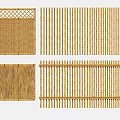 Various Bamboo Fence Designs With Lattice Patterns And Vertical Slats For Garden Decoration